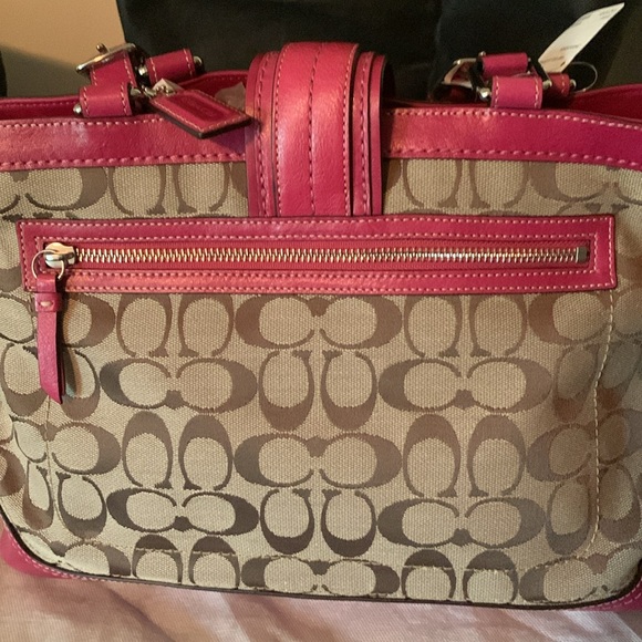 Coach signature satchel tote - Picture 5 of 8